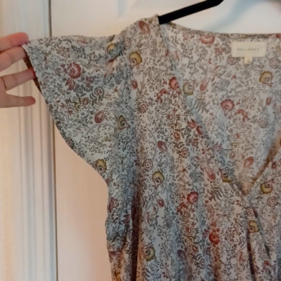 MELLODAY peplum top, size large - Picture 6 of 10